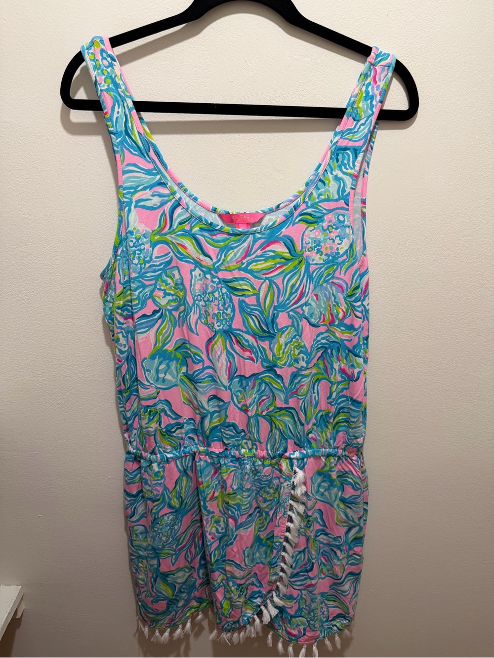 Lilly Pulitzer Pink, Blue & Green Floral Romper